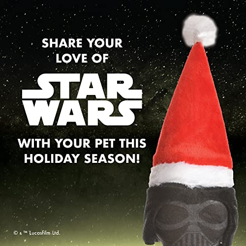 STAR WARS Dog Toy Darth Vader Toy for Holidays | Santa Darth Vader Dog Squeaky Toy Dog Chew Toy | Holiday Dog Toy Plush Toys | 6 Inch Small Dog Toy, (FF19328) - Image 2