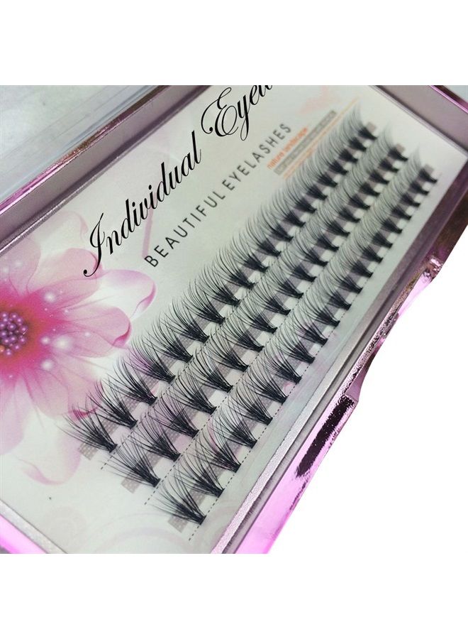 Dedila 8/10/12/14/16/17/18/20mm 60pcs 20 Root Grafting Individual False Eyelashes Mink Natural Long Eye Lashes Cluster Extension Makeup Beauty Fake Eyelash(14mm) - Image 2