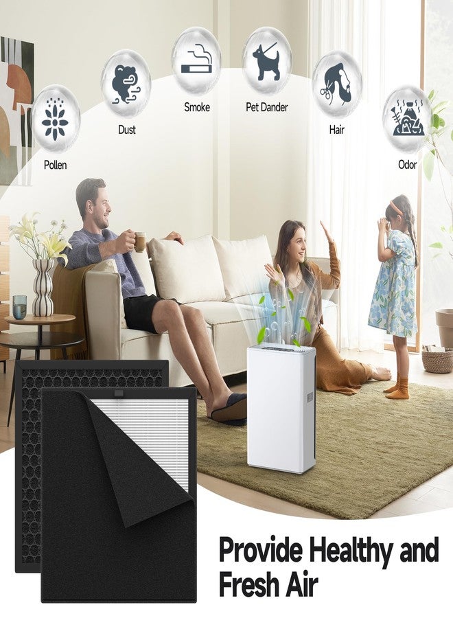 XBWW 2 Packs A-1 / FXAP2W Replacement Filter Compatible with AMEIFU A-1 / FXAP2W Air Cleaner Purifier with Washable pre-Filters - Image 4
