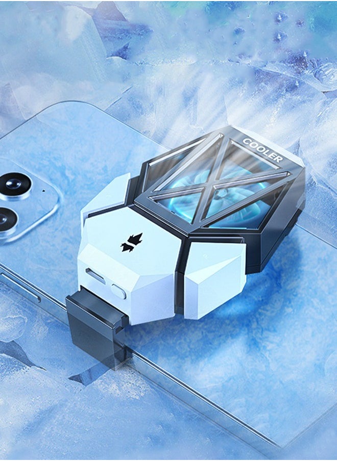 DUNISO Phone Cooler for Live Streaming and Gaming Fast Phone Cooling Fan, Semi-Conductor Cooling Chip Mobile Phone Radiator, Fit All Types of iPhone Android Smartphones  - Image 1