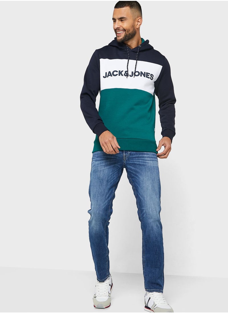 JACK & JONES - Colour Block Hoodie - Image 1