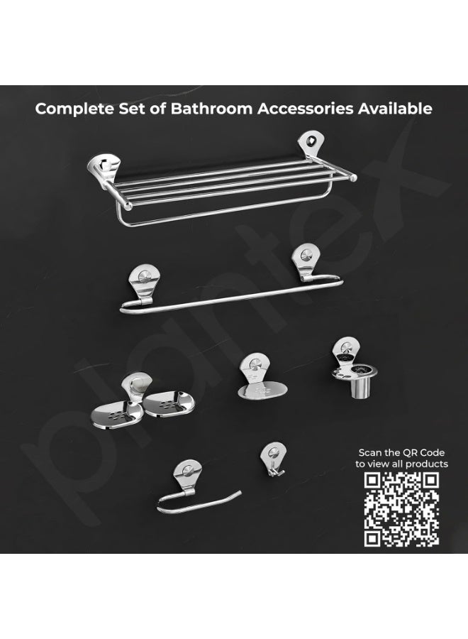 Plantex Dual Soap Holder for Bathroom/Stainless Steel Double Soap Dish/Soap Stand/Soap Case/Bathroom Accessories - Pack of 1 (Royal - Chrome, APS-580) - Image 3