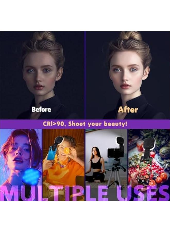 Selfie Light, 3 Light Modes, 13 RGB Portable Selfie Light，Rechargeable Selfie Light for iPhone, iPads, Laptops for Selfies, TiKTok, Video Conferencing - Image 5