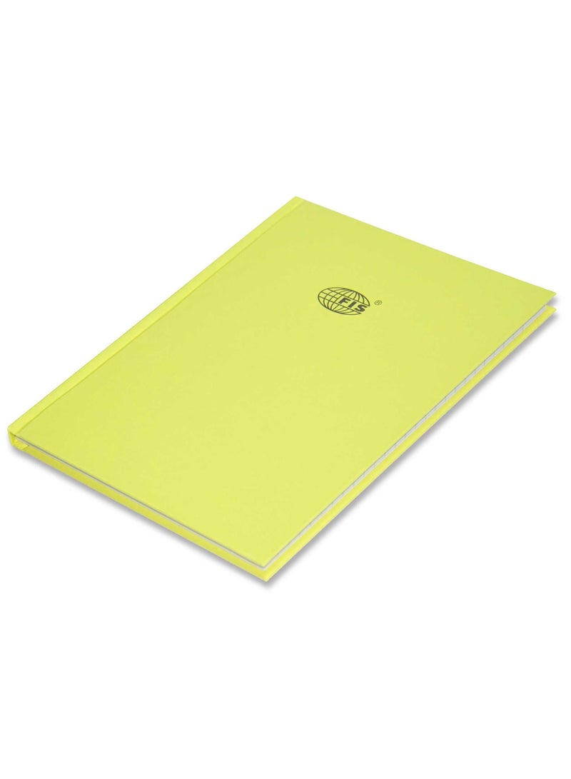 FIS Pack of 5 Neon Hardcover Notebook Single Line, 9X7 Inches (22.86 X 20.32 CM), 100 Sheets, Cyber Yellow -FSNB97N363 - Image 4