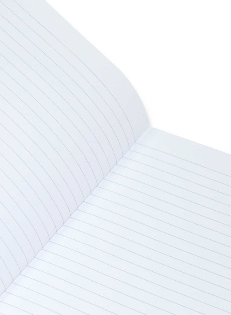 FIS Pack of 5 Neon Hardcover Notebook Single Line, 9X7 Inches (22.86 X 20.32 CM), 100 Sheets, Cyber Yellow -FSNB97N363 - Image 2