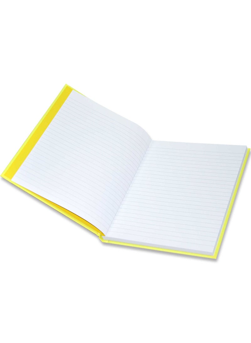 FIS Pack of 5 Neon Hardcover Notebook Single Line, 9X7 Inches (22.86 X 20.32 CM), 100 Sheets, Cyber Yellow -FSNB97N363 - Image 3