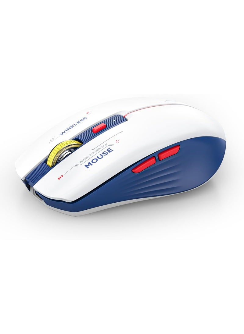 Bluetooth Wireless Mouse - Tri-Mode High Performance Rechargeable Multi-Device Compatible with PC/Laptop/Computer/MacBook/iPad Air Pro