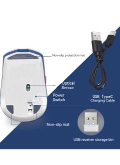 M MIAOYAN New silent wireless rechargeable mouse compact office portable notebook desktop computer home adjustable DPI thin and light mouse  - Image 4