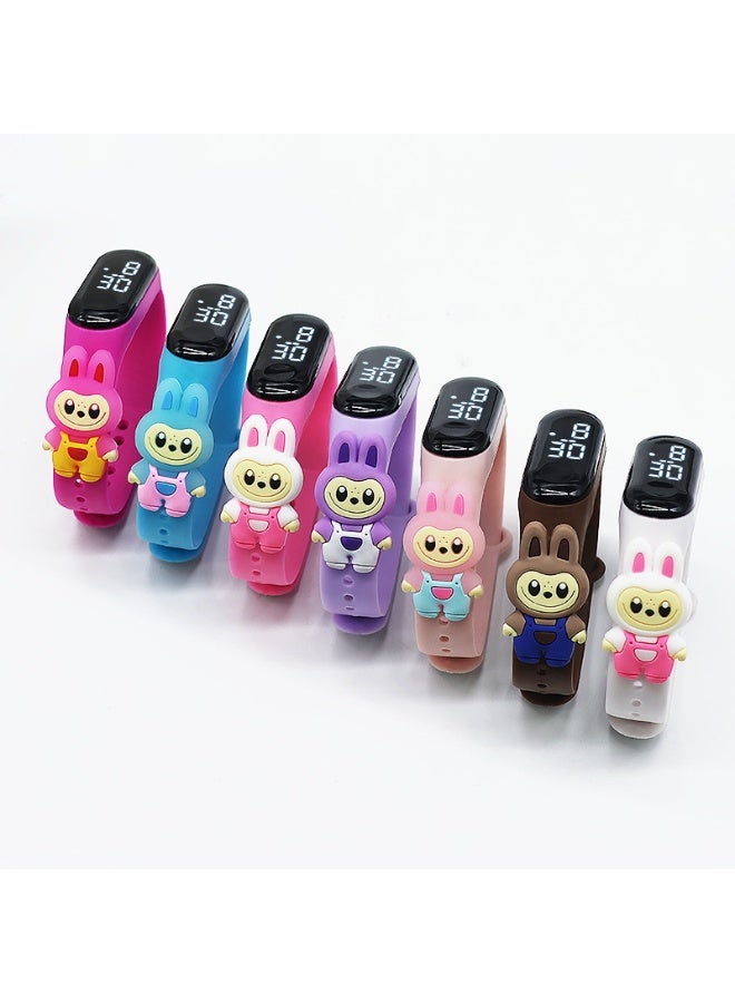 Merrystick 7 Pcs Kids' Water Resistant Silicone Digital Watch  Children's Cute Cartoon Touch Watch Party Favors for Kids Watch, Return Gifts for Birthday Party Kids, Party Favours Bulk Gifts for Kids, Mini Toys Birthday Giveaways, Small Gifts Party Favors, Goodie Bags Pinata - Image 5