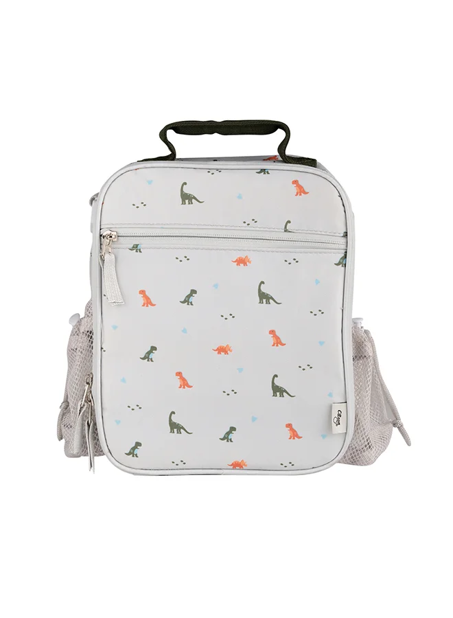 Citron Insulated Lunch Bag Backpack For Kids School, Non - Toxic Material, Reusable Lunch Bag Dino