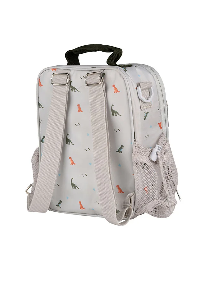 سترون Insulated Lunch Bag Backpack For Kids School, Non - Toxic Material, Reusable Lunch Bag Dino