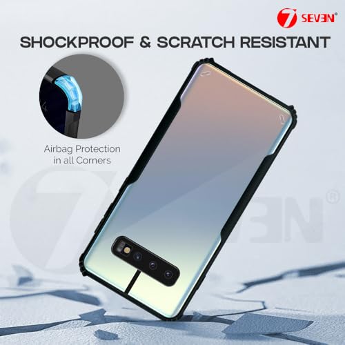 7-Seven 7SEVEN® Ipacky Back Cover for Samsung S10 4G Mobile Back Case Shock Proof Design Camera Edges Protection Crystal Clear Phone Case Precise Cutouts Matte Black Soft Bumper Phone Cover - Image 5