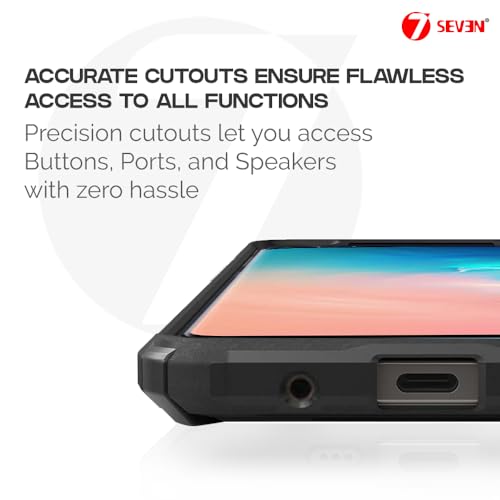 7-Seven 7SEVEN® Ipacky Back Cover for Samsung S10 4G Mobile Back Case Shock Proof Design Camera Edges Protection Crystal Clear Phone Case Precise Cutouts Matte Black Soft Bumper Phone Cover - Image 4