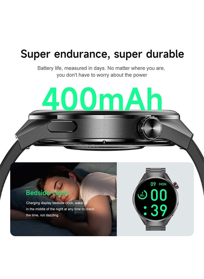 RollsTimi  Men's Bluetooth Smartwatch, 1.75-Inch Full-Screen Touch, Bluetooth To Answer/Make Calls, Exercise And Sleep Monitoring, Message Notification Display, Universal Smart Bracelet For Android And IOS Systems, G5 Plus - Image 5