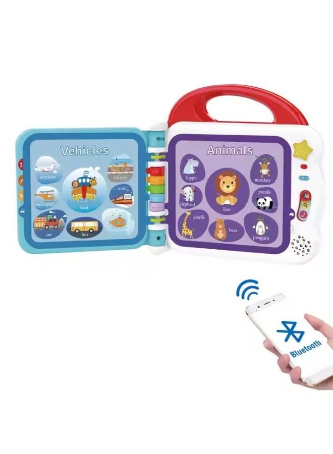 Home Smart Digital Book for toddlers Touch and teach words book 3 learning moods 12 subjects and 108 words with bluetooth function, Ideal for learning and gifting. - Image 1