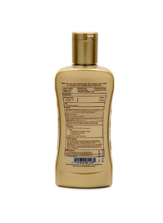 panama jack - Sunscreen Tanning Lotion Spf 8 Reeffriendly Paba Paraben Gluten & Cruelty Free Antioxidant Moisturizing Formula Water Resistant (80 Minutes) 6 Fl Oz (Pack Of 1) - Image 1