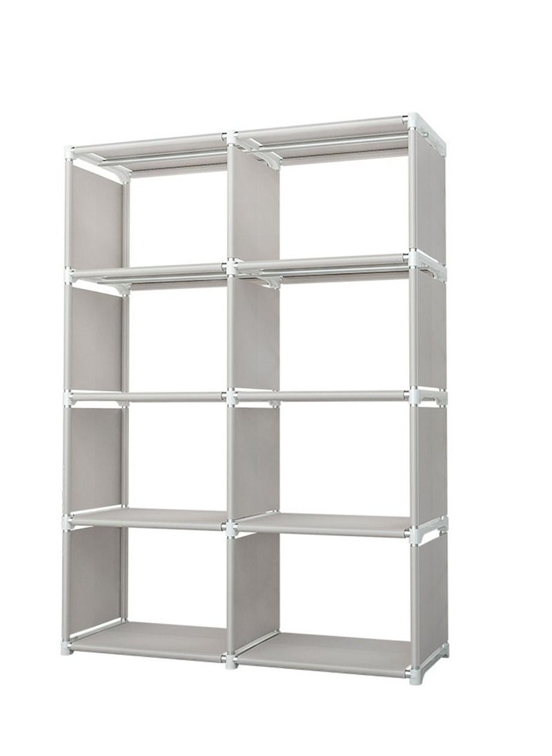 XiuWoo - 8 Cube Decorative Display Stand Toys Storage Shelf Rack Bookcase Cabinet Organizer for Home Office - Image 1
