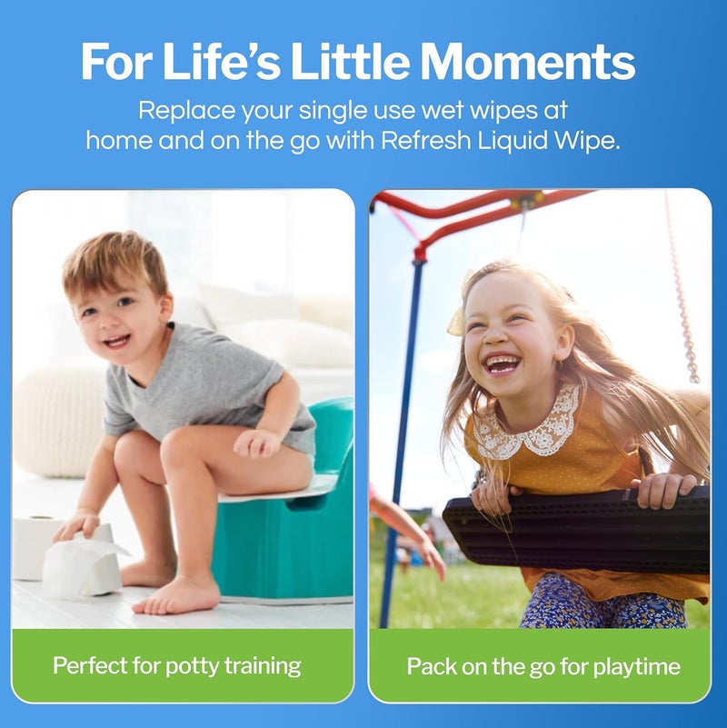 Refresh Liquid Wipe Toilet Paper Spray 3-Pack | Alcohol-Free Wet Wipe Alternative for Sensitive Skin | Eco-Friendly | Septic Safe – 2 fl oz Each - Image 2
