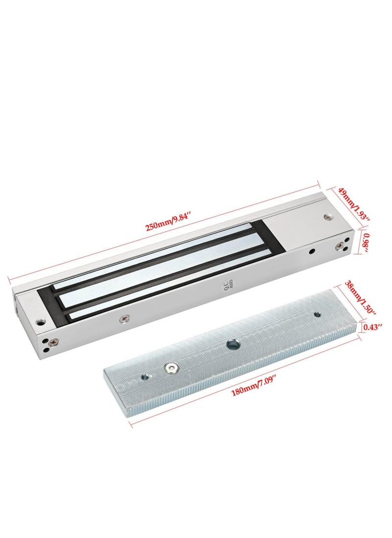 AGYMNX Electric Magnetic Lock 280KG 600LBS Holding Force Electromagnet Lock 12V Fail Safe NC Mode Single Door for Access Control System  - Image 3