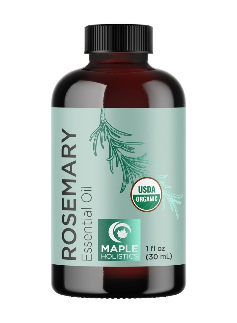 Maple Holistics Certified Organic Rosemary Oil for Hair