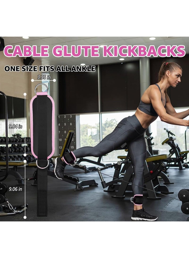 Vparty Ankle Strap for Cable Machine – Pack of 2 Premium Padded Ankle Cable Straps, Glute Kickback, Leg Extension, Adjustable Fitness Strap for Workout, Strength Training, Home Gym, Lower Body Exercise, and Fitness Equipment  - Image 5
