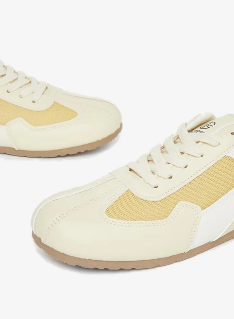 Styli Active  Color Block Lace Up Sneakers for Women | Best Price UAE