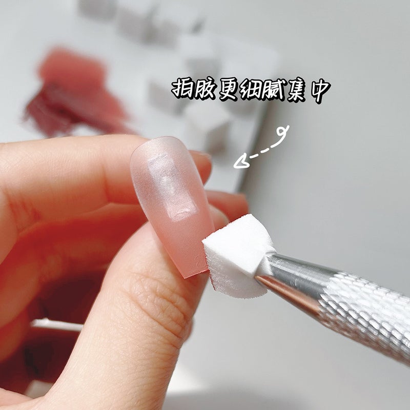 Nail Art 1Cm Mini Bean Curd Block Clap Glue Sponge Gradient Blush Small Square Grab Pen Tool Suit - Image 3