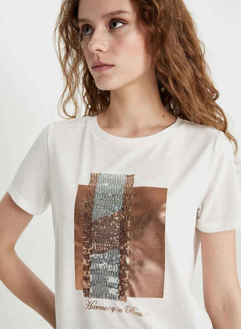 DeFacto Regular Fit Crew Neck Short Sleeve T-Shirt
