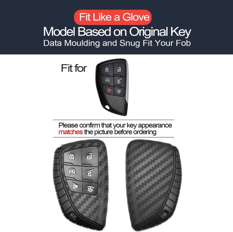 INFIPAR Key Fob Cover Case for Chevy GMC - Image 2
