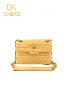 Kurt Geiger London Leather Kensington Crossbody Bag Yellow One