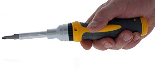 Ideal Industries IDEAL Electrical 35-988 Ratch-A-Nut Screwdriver 9-In-1 Ratcheting Nut Driver with Screwdriver, Driver Bit Sets - Image 4