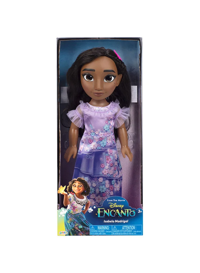 ديزني دمية كبيرة لشخصية إيزابيلا من فيلم الرسوم المتحركة "Encanto" للطفل حديث المشي بطول 15 بوصة - تشكيلة متنوعة