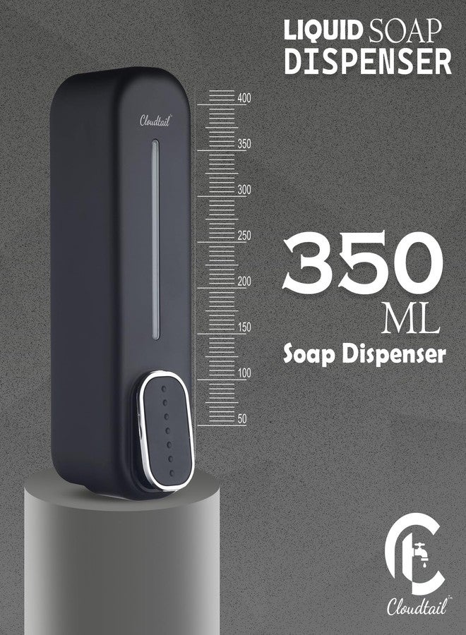 Cloudtail® Soap Dispenser|Dolphin|Hand Wash|Gel|Foam|DishWash|Liquid|Lotion|Shampoo|Sanitizer|Conditioner|Wall Mount|Ideal for: Kitchen|Bathroom|Material: ABS-Plastic|Size: 400ml|Color: Black|Set of 2 - Image 4