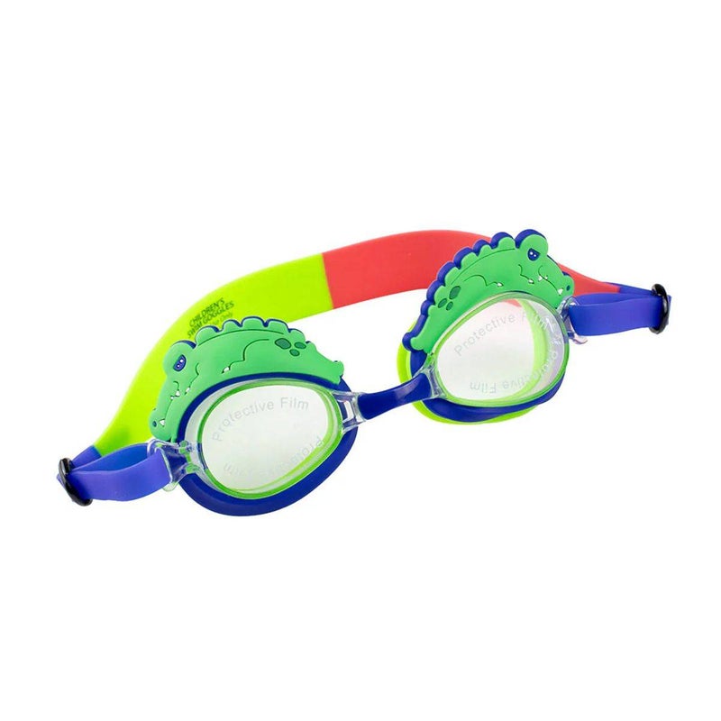 Aqua2Ude Alligator Swim Goggles (Royal Blue/Green) - Image 2