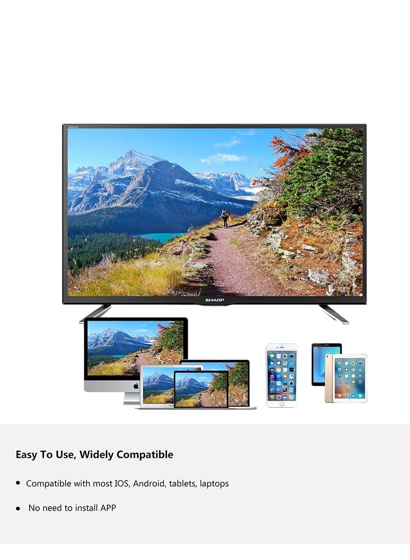 Zikra محول عرض HDMI لاسلكي، دونجل ميراكاست، مع كابل HDMI، لبث يوتيوب، عكس شاشة HDMI لاسلكي، يستخدم لبث/عكس أندرويد إلى التلفاز/البروجيكتور/الشاشة - Image 3