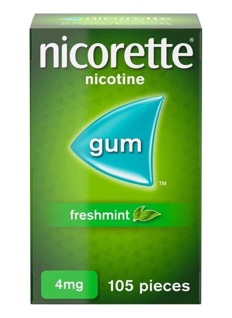 nicorette - Nicorette - Freshmint Flavour Chewing Gum - 4 mg - 105 pcs - Image 1