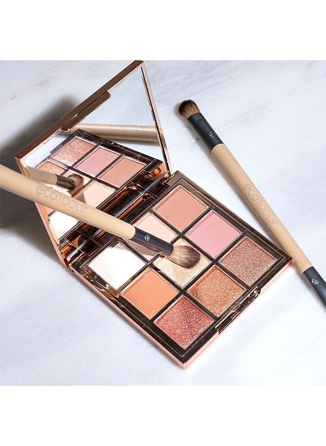 Ecotools - Enhancing Eye Set, Eye Enhancing Duo Brush Set Define Blend & Smudge Eyeshadow & Liner, Eyeshadow Brush, Eye Make Up Brush, Make Up Tool - Image 1
