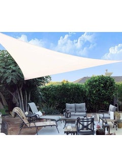 Pamukkale Branda Pamukkale Canvas Triangle Cream Canopy Awning Net 3.6 x 3.6 x 3.6  - Image 1