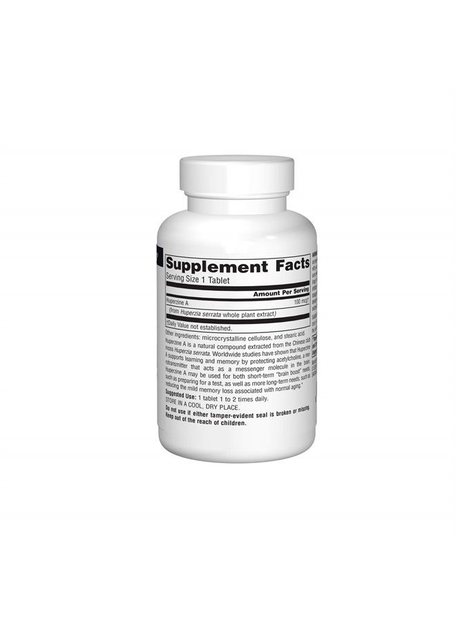 Source Naturals Huperzine A 100mcg, for Learning and Memory, 120 Tablets - Image 3