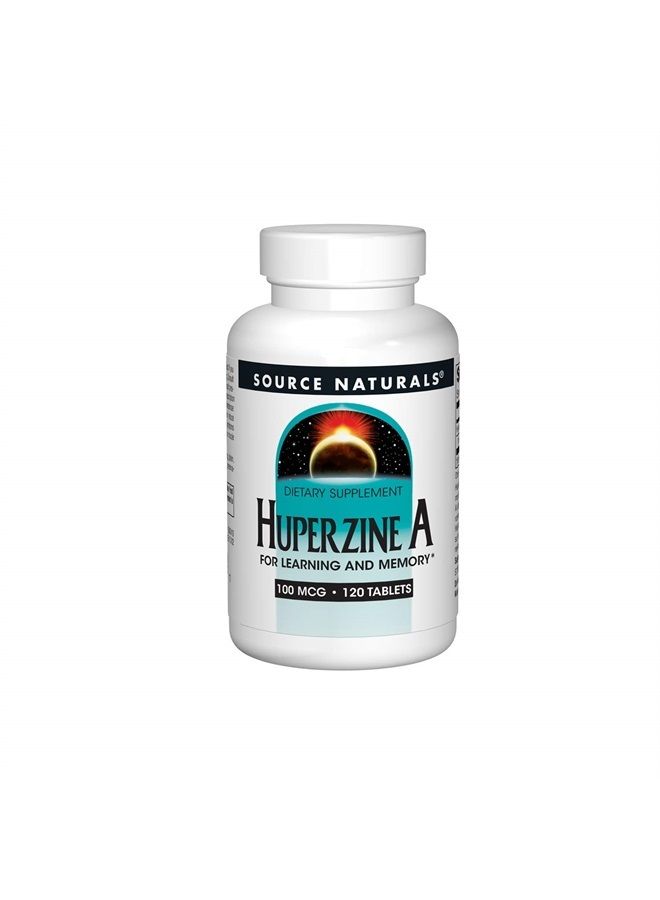 Source Naturals Huperzine A 100mcg, for Learning and Memory, 120 Tablets - Image 1