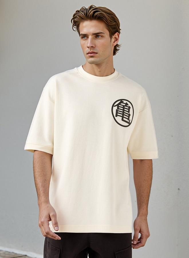 اس بي كاركترز تيشيرت ناروتو بطباعة دائرية وأكمام قصيرة - Image 3