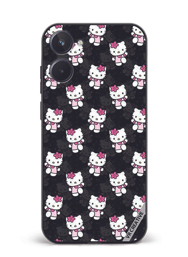VR CREATIVE Protective Case Cover For Realme 10 Hello Kitty Design Multicolour - Image 1