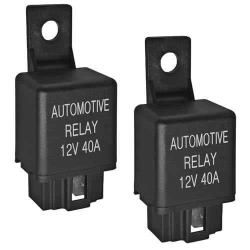 Formiden FLS821 Relay 12V 40A Pack of 2 Universal SPST 4Pin Heavy Duty Automotive Relay - Image 1