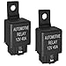 Formiden FLS821 Relay 12V 40A Pack of 2 Universal SPST 4Pin Heavy Duty Automotive Relay - Image 2