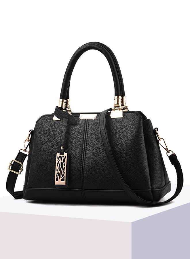 DUNISO Women's Handbag with Removable Shoulder Strap, Soft PU Leather Elegant Tote Bag, Large Capacity Tote Shoulder Bag, Fashion Ladies Satchel Bag for Office Travel Daily - Image 5