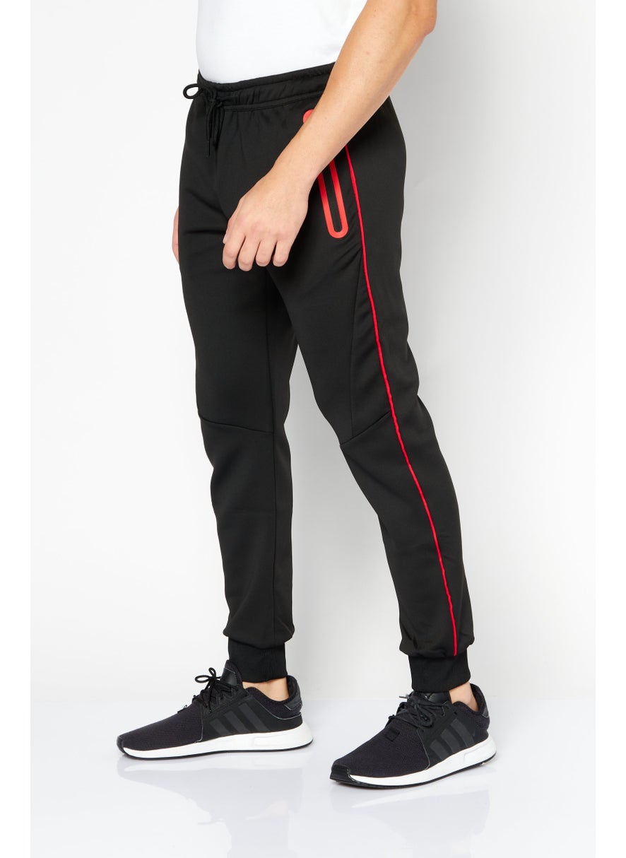 Cultura New York Men Sportswear Fit Training Sweatpants, Black  - Image 3