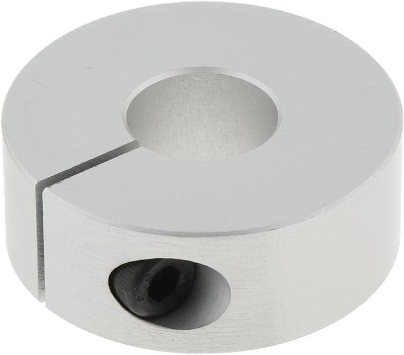 كلاراكو طوق إيقاف حلقي من الألومنيوم بأحجام 10 مم، 13 مم، 16 مم، 22 مم، 28 مم، لتحديد عمق عمود مثقاب الحفر، فضي اللون، يدوم طويلاً، 13 مم - Image 1