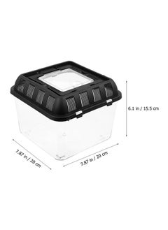 POPETPOP POPETPOP Transparent Reptile Breeding Box Climbing Pet Breeding Holder Reptile Feeding Case for Turtles Lizards Spiders and Other Reptiles Storage Container for Safe Display and Transport  - Image 4