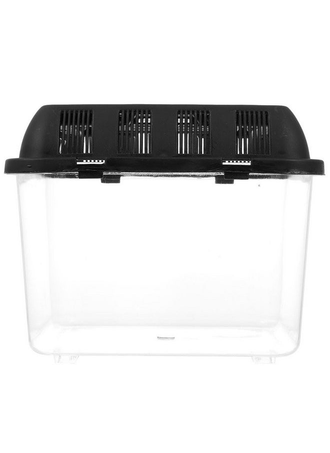 POPETPOP - POPETPOP Transparent Reptile Breeding Box Climbing Pet Breeding Holder Reptile Feeding Case for Turtles Lizards Spiders and Other Reptiles Storage Container for Safe Display and Transport - Image 1