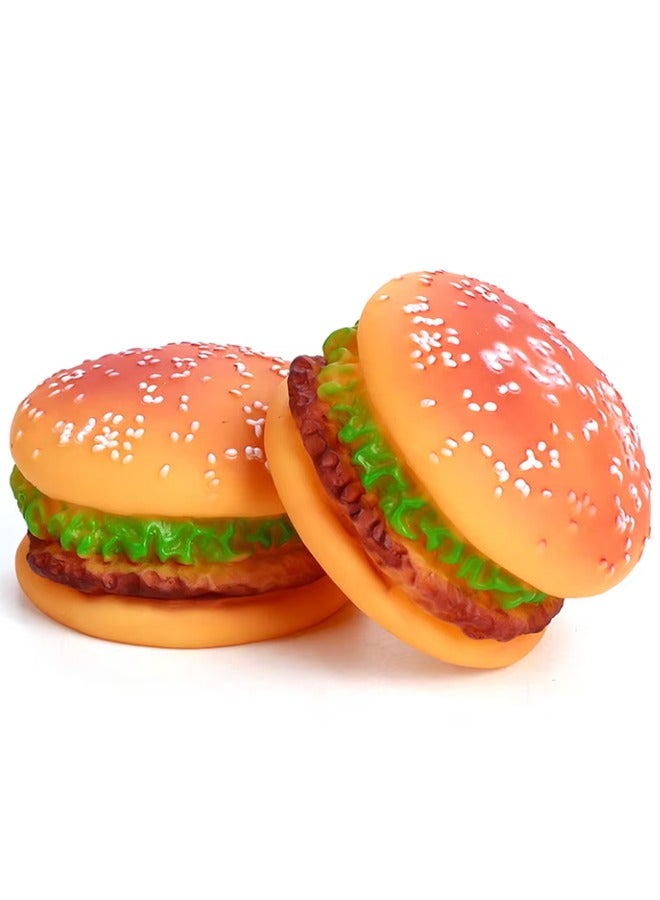 لعبة الكلب لعبة محاكاة صوت الحيوانات الأليفة لعبة همبرغر لعبة تيدي همبرغر لعبة صرير همبرغر مقاومة للعض ألعاب الكلاب همبرغر ألعاب مضغ صرير أدوات تنظيف الأسنان للكلاب، ألعاب همبرغر للحيوانات الأليفة (قطعة واحدة) - Image 3